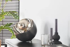 Tischlampe schwarz nickel M