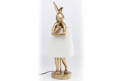 Tischleuchte Animal Rabbit weiss gold h 68 cm