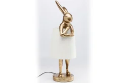 Tischleuchte Animal Rabbit weiss gold h 68 cm