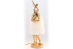 Tischleuchte Animal Rabbit weiss gold h 68 cm