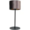 Tischleuchte Vera Samt braun H 55 cm