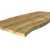 Tischplatte 4 cm Asteiche massiv organische Kante extrem ab 60 cm konfigurierbar