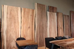 Tischplatte 3 cm Asteiche massiv organische Kante extrem ab 60 cm konfigurierbar