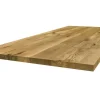 Tischplatte 4 cm astige Eiche massiv gerade Kante ab 60 cm konfigurierbar