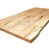 Tischplatte 6,5 cm astige Wildbuche massiv organische Kante ab 60 cm konfigurierbar