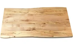 Tischplatte 6,5 cm astige Wildbuche massiv organische Kante ab 60 cm konfigurierbar