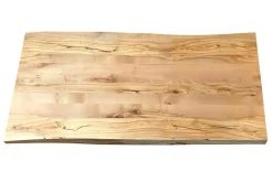 Tischplatte 4 cm astige Wildbuche massiv organische Kante ab 60 cm konfigurierbar