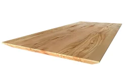 Tischplatte 6,5 cm Wildbuche massiv schweizer Kante ab 60 cmkonfigurierbar