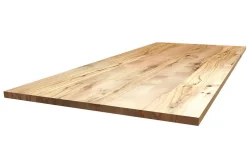Tischplatte 3 cm Wildbuche massiv gerade Kante ab 60 cm konfigurierbar
