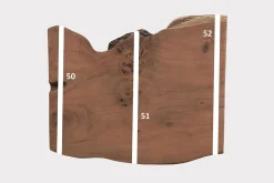 Tischplatte Akazienholz Monolith 77x55 cm