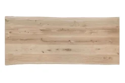 Tischplatte Eiche natürliche Baumkante 160