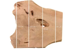 Tischplatte Mango Massivholz Monolith 100 cm