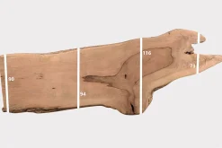 Tischplatte Mangoholz Monolith 342x117 cm