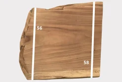 Tischplatte Mangoholz Monolith 70x57 cm