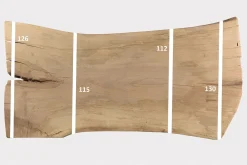 Tischplatte Mangoholz Monolith 272x147 cm