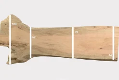 Tischplatte Mangoholz Monolith 250x103 cm