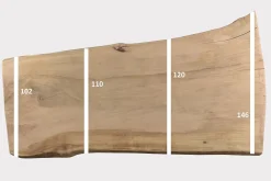 Tischplatte Mangoholz Monolith 260x130 cm