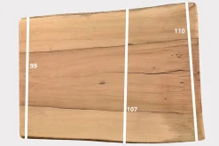 Tischplatte Mangoholz Monolith 130x130 cm