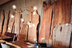 Tischplatte Monolith Mangoholz 350x108cm