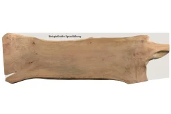 Tischplatte Monolith Mangoholz 350x108cm