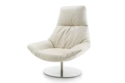 Tommy M Drehsessel Stoff weiss