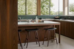 Tresenhocker Osso Teak gepolstert