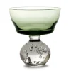 Trinkglas Eternal Snow grün-klar H 10 cm