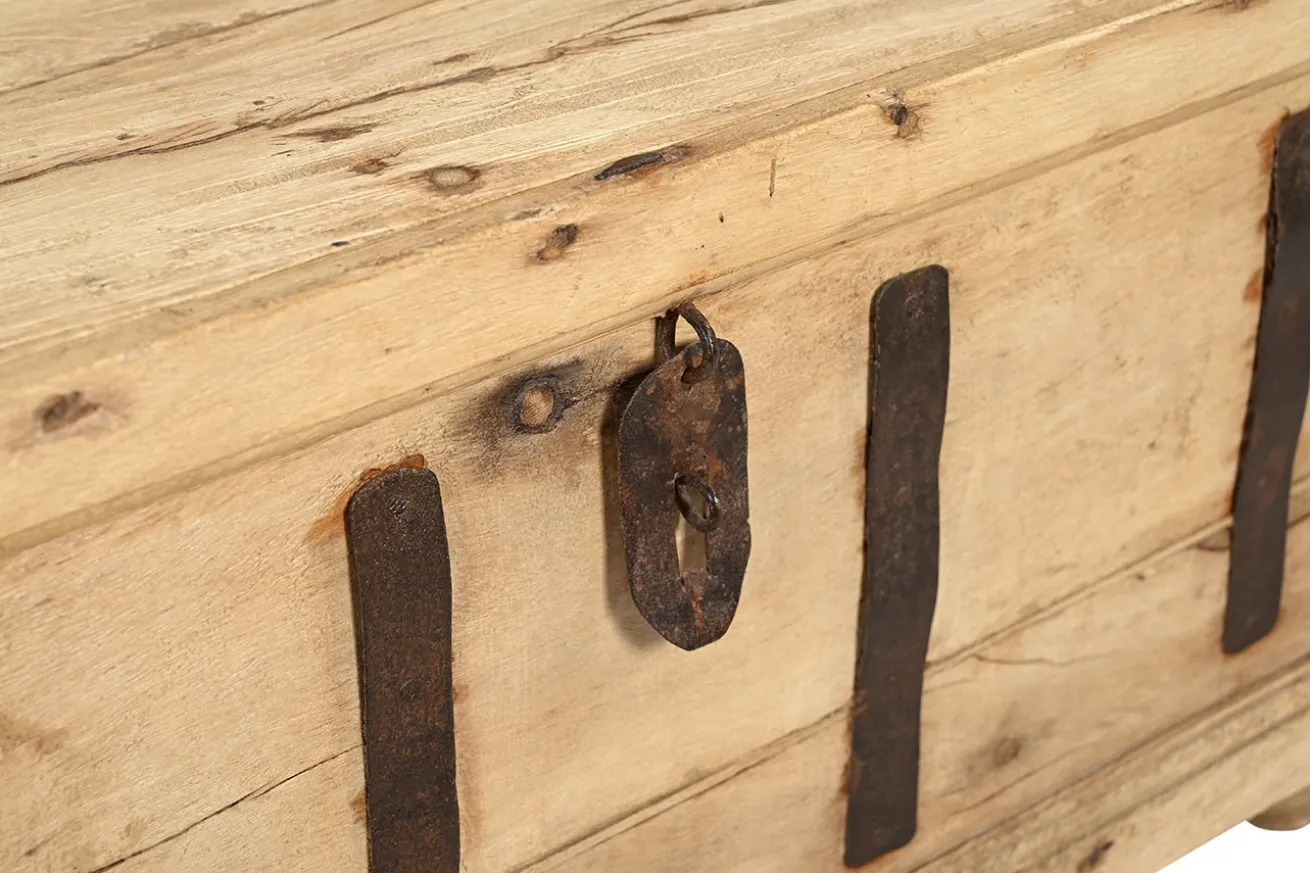 Truhe Vintage whitewashed