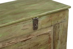 Truhenbank Vintage grün