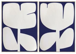 Tulip Wandbild Tulip blau 2er Set