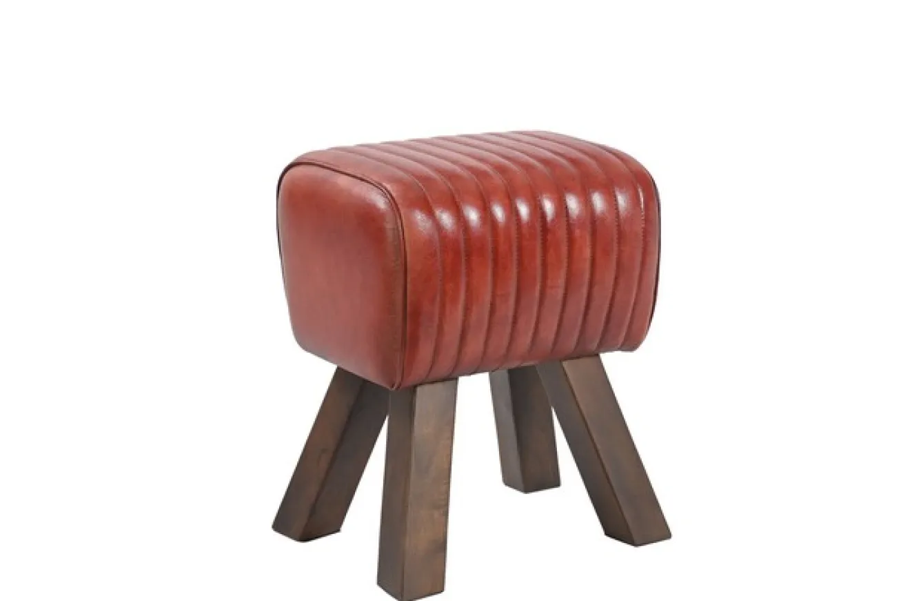 Turnhocker Vintage rot