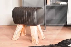 Turnhocker Vintage schwarz