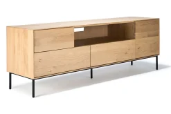 TV Board Whiteboard Eiche natur B 180 cm