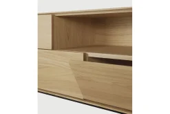 TV Board Whiteboard Eiche natur B 180 cm