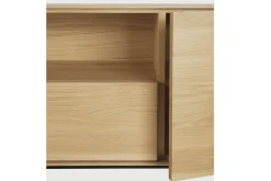 TV Board Whiteboard Eiche natur B 180 cm