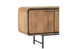 TV-Board auf Fuß Evo Teak B 225 cm