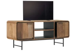 TV-Board Evo auf Fuß Teak B 145 cm