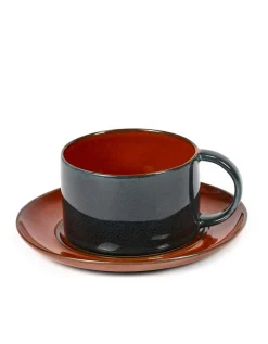 Unterteller Kaffeetasse Terres de Reves rot