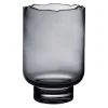 Vase Glas Rozanna grau H 23cm