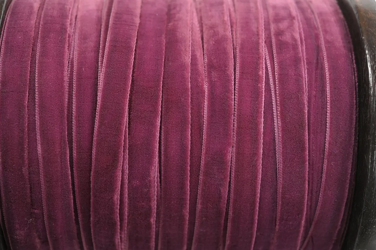 Velvet-Samt Band Ribbons 100m lila
