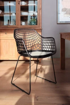 Vitrine Loft Teakholz massiv schmal