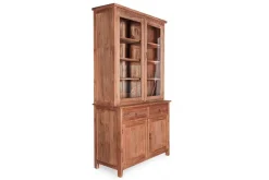 Vitrine Loft Teakholz massiv schmal