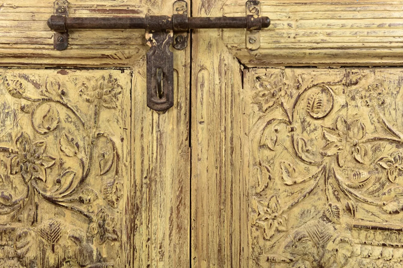 Vitrine Vintage gelb