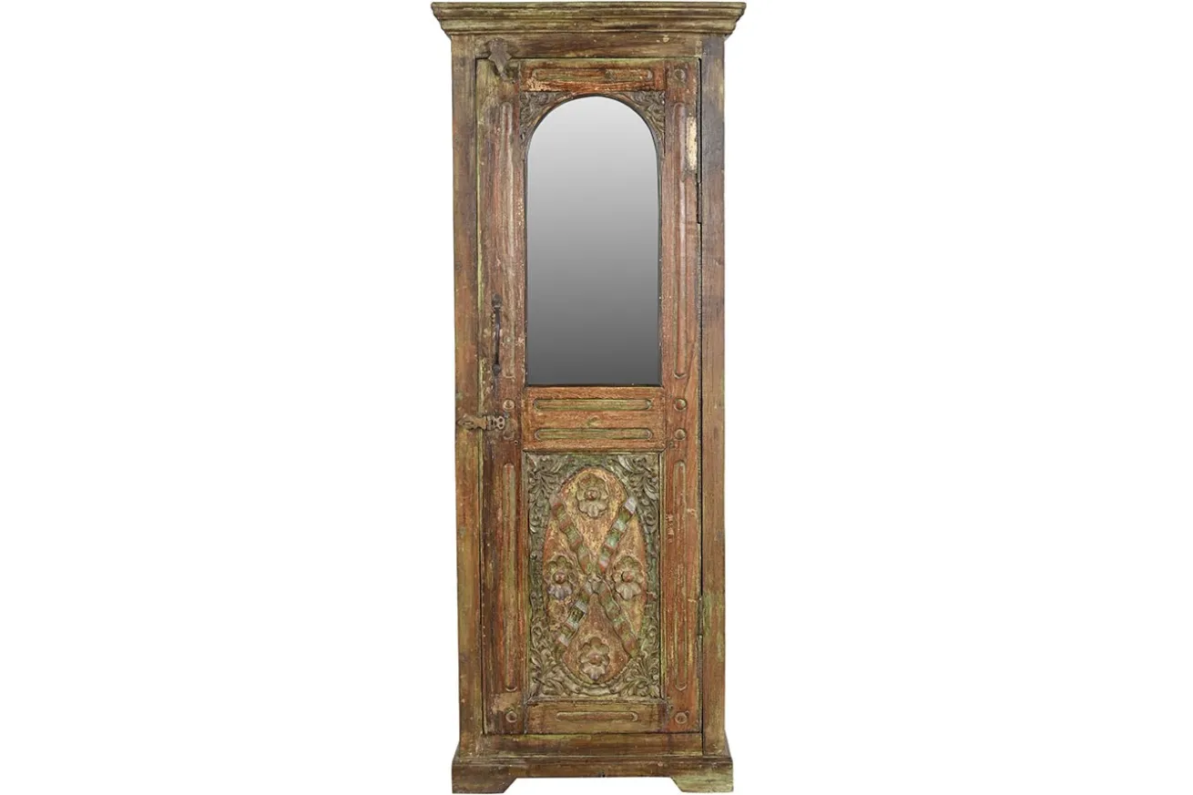 Vitrinen Schrank Vintage grün