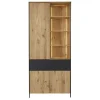 Vitrinenschrank Benni Wildeiche H 200 cm