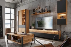 Vitrinenschrank Benni Wildeiche H 200 cm