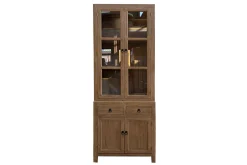 Vitrinenschrank braun H 225 cm