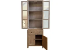 Vitrinenschrank braun H 225 cm