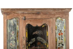 Vitrinenschrank Dutch Style mit Kacheln natur