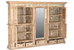 Vitrinenschrank Dutch Style mit Kacheln whitewashed